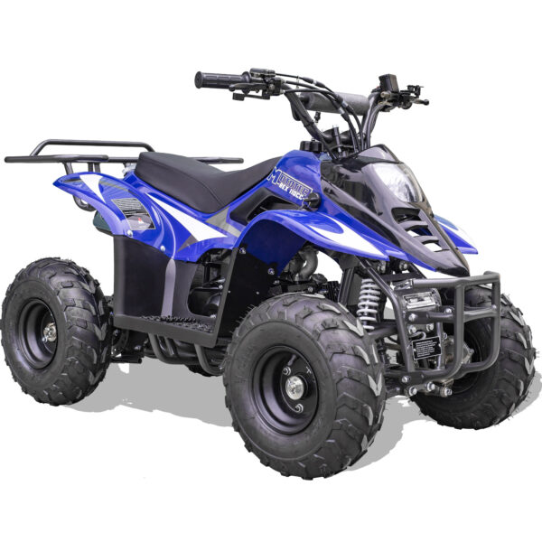 MotoTec Rex 110cc 4-Stroke Kids Gas ATV Blue - Image 6