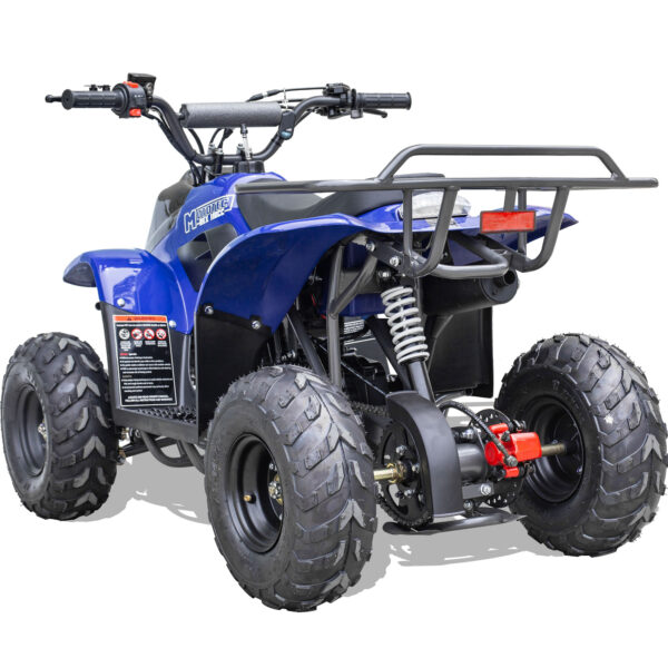 MotoTec Rex 110cc 4-Stroke Kids Gas ATV Blue - Image 2