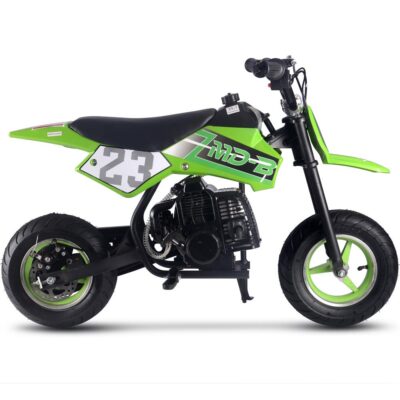 MotoTec DB-02 50cc 2-Stroke Kids Supermoto Dirt Bike Green
