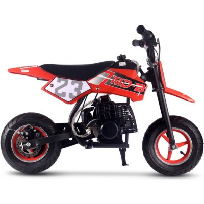 MotoTec DB-02 50cc 2-Stroke Kids Supermoto Dirt Bike Red