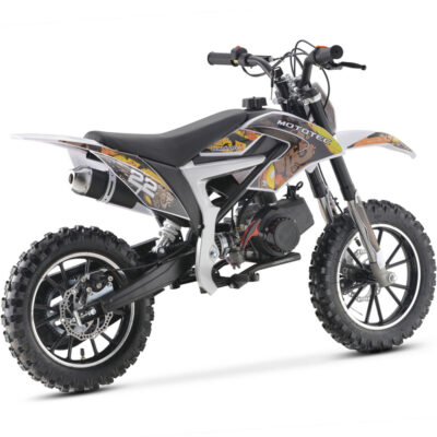 MotoTec Demon 50cc 2-Stroke Kids Gas Dirt Bike Yellow