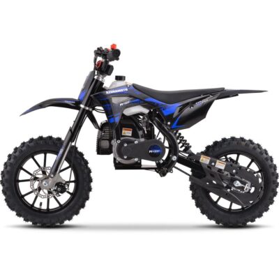 MotoTec Thunder 50cc 2-Stroke Kids Gas Dirt Bike Blue