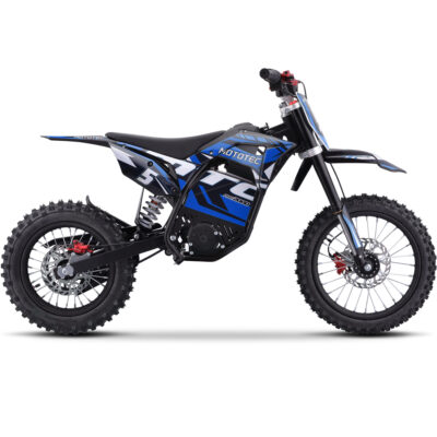 MotoTec 60v Pro Electric Dirt Bike 2000w Lithium Blue