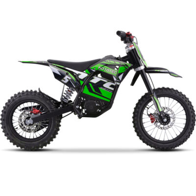 MotoTec 60v Pro Electric Dirt Bike 2000w Lithium Green