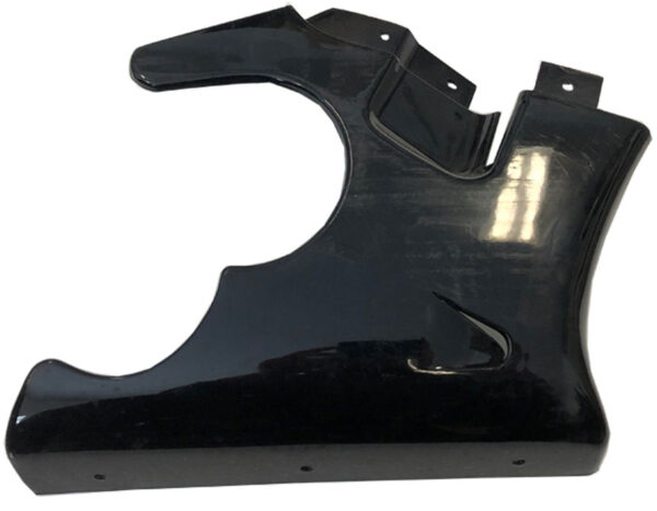 MotoTec Electric Pocket Bike Right Fairing All Black - Image 2