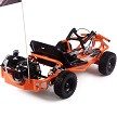 MotoTec Sandman Kids Gas Powered 52cc Go Kart Orange